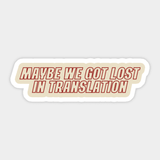 All Too Well lyrics Sticker